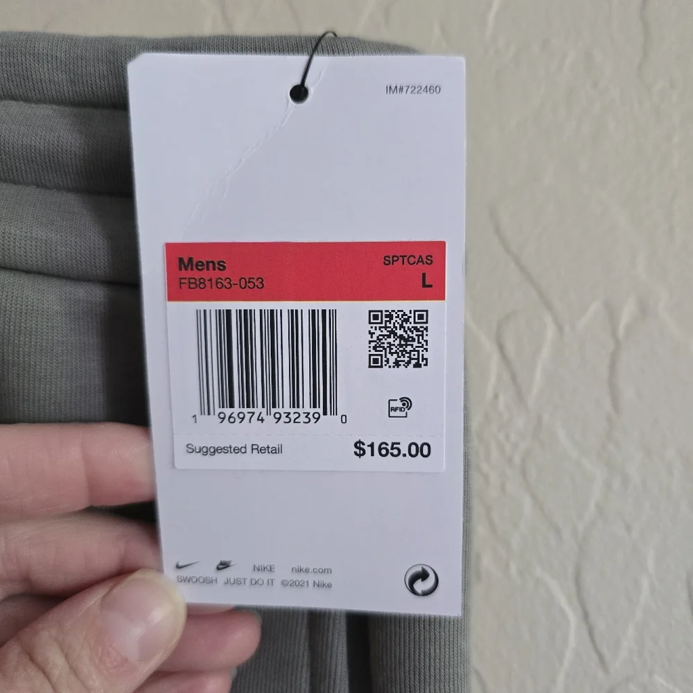 Nike Tech Fleece Reimagined Loose Fit Dark Stucco Pants Men's Large - Picture 6 of 16